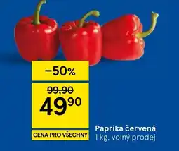 Tesco Paprika červená volný prodej nabídka