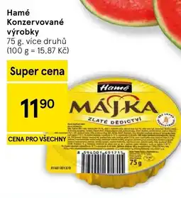 Tesco Hamé Konzervované výrobky nabídka