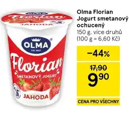 Tesco Olma Florian Jogurt smetanový ochucený nabídka