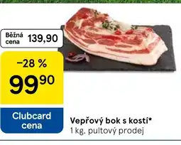 Tesco Vepřový bok s kostí pultový prodej nabídka