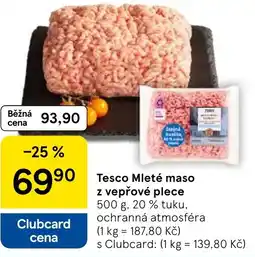 Tesco Tesco Mleté maso z vepřové plece nabídka
