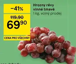 Tesco Hrozny révy vinné tmavé volný prodej nabídka