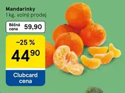 Tesco Mandarinky volný prodej nabídka