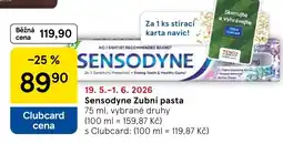 Tesco Sensodyne Zubní pasta nabídka
