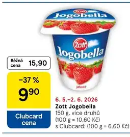 Tesco Zott Jogobella nabídka