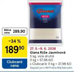 Tesco Giana Rýže Jasmínová nabídka