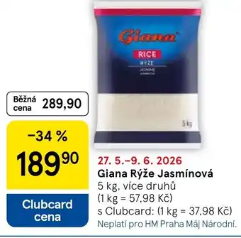 Tesco Giana Rýže Jasmínová nabídka