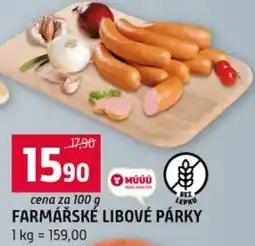 Terno Farmářské libové párky nabídka
