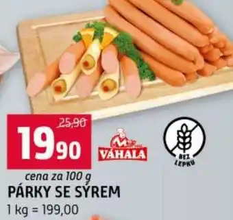 Terno Párky se sýrem nabídka