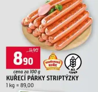 Terno Kuřecí párky striptýzky nabídka