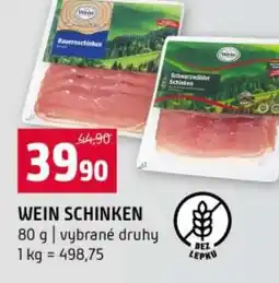 Terno Wein schinken nabídka