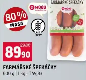 Terno Farmářské špekáčky nabídka