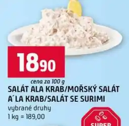 Terno Salát ala krab/mořský salát a'la krab/salát se surimi nabídka