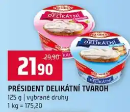 Terno Président delikátní tvaroh nabídka