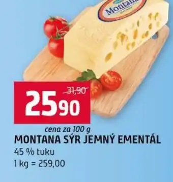 Terno Montana sýr jemný ementál nabídka