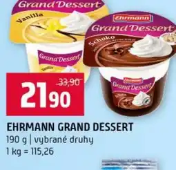 Terno Ehrmann grand dessert nabídka