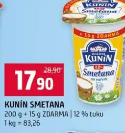 Terno Kunín smetana nabídka