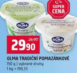 Terno Olma tradiční pomazánkové nabídka
