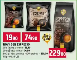Terno Nový den espresso nabídka