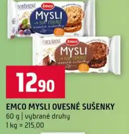 Terno Emco mysli ovesné sušenky nabídka
