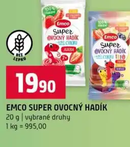 Terno Emco super ovocný hadík nabídka