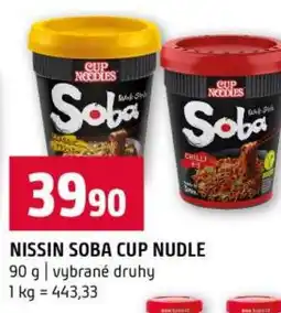 Terno Nissin soba cup nudle nabídka