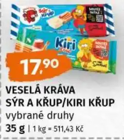 Terno Veselá kráva sýr a křup/kiri křup nabídka