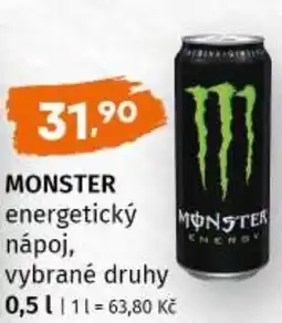 Terno Monster energetický nápoj nabídka