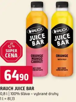 Terno Rauch juice bar nabídka