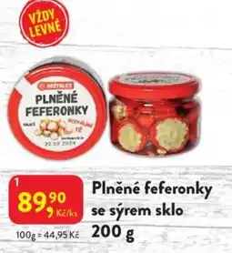 MP Krásno Plněné feferonky se sýrem sklo nabídka