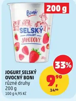 Penny Market Jogurt selský ovocný boni nabídka