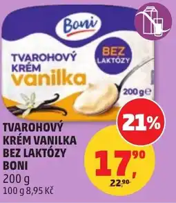 Penny Market Tvarohový krém vanilka bez laktózy Boni nabídka