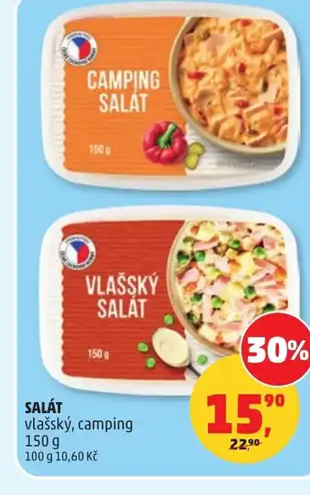 Penny Market Salát vlašský, camping nabídka
