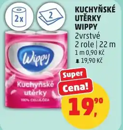 Penny Market Kuchyňské utěrky wippy nabídka