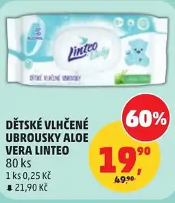 Penny Market Dětské vlhčené ubrousky aloe vera linteo nabídka