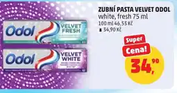 Penny Market Zubní pasta velvet odol white, fresh nabídka