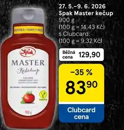 Tesco Spak Master kečup nabídka