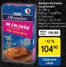 Tesco Madeta Romadur na grilování nabídka