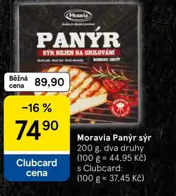 Tesco Moravia Panýr sýr nabídka