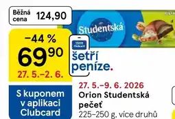 Tesco Orion Studentská pečeť nabídka