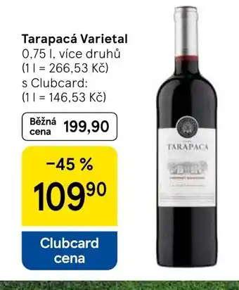 Tesco Tarapacá Varietal nabídka