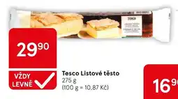 Tesco Tesco Listové těsto nabídka