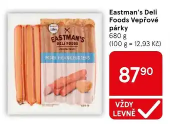 Tesco Eastman's Deli Foods Vepřové párky nabídka