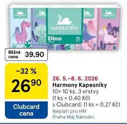 Tesco Harmony Kapesníky nabídka