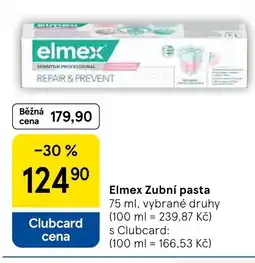 Tesco Elmex Zubní pasta nabídka