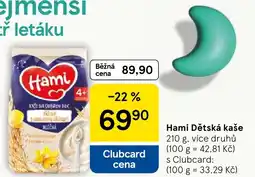 Tesco Hami Dětská kaše nabídka