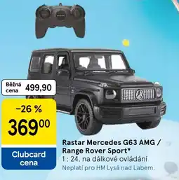 Tesco Rastar Mercedes G63 AMG / Range Rover Sport nabídka