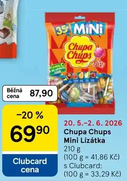 Tesco Chupa Chups Mini Lízátka nabídka