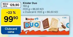 Tesco Kinder Duo nabídka