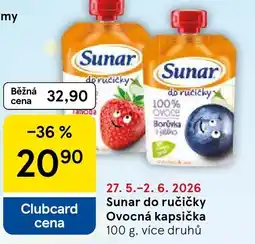 Tesco Sunar do ručičky Ovocná kapsička nabídka